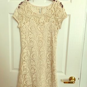 LC beige lace dress!